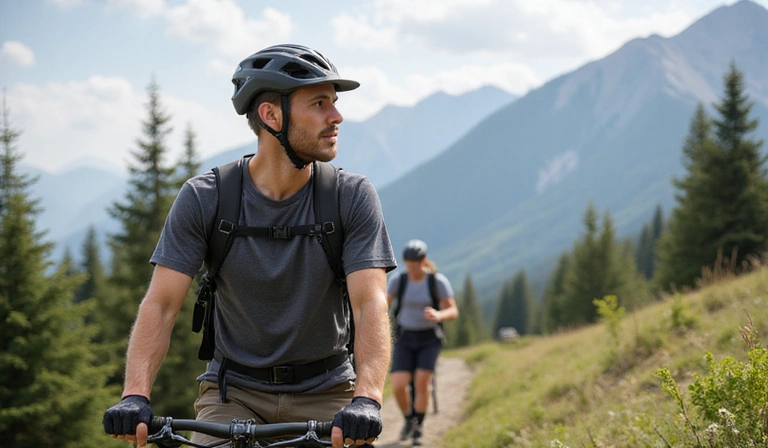 Uomo che si gode un hobby all'aperto, che simboleggia l'equilibrio tra lavoro e vita privata